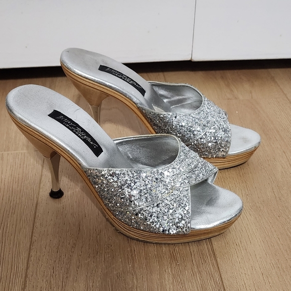Betsey Johnson Glitter Heels Size 8 - Picture 2 of 7